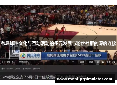 老詹球迷文化与互动活动的多元发展与粉丝社群的深度连接